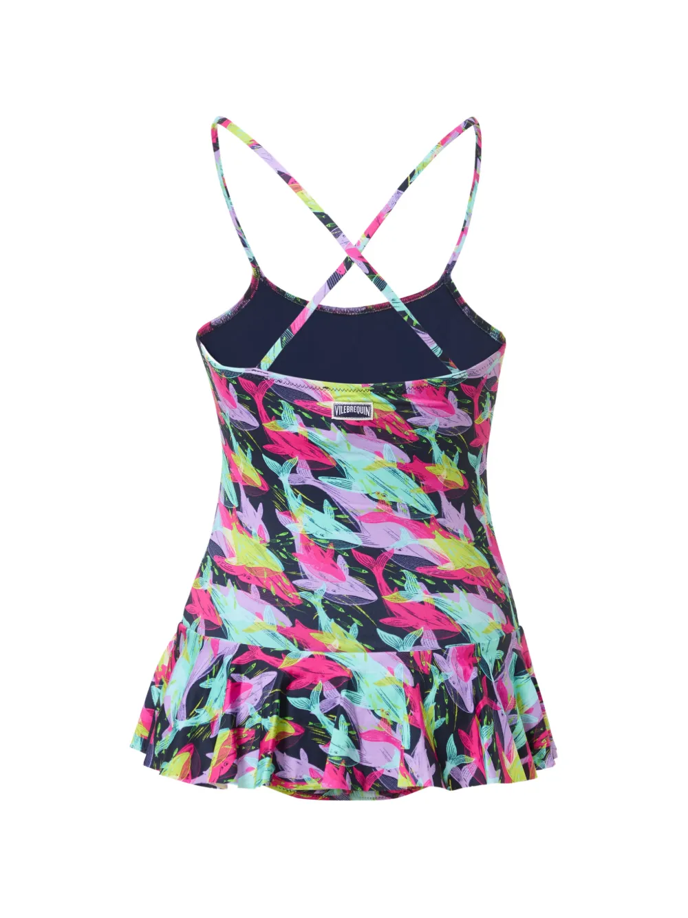 Vilebrequin Kids Whales Offset badpak - Blauw