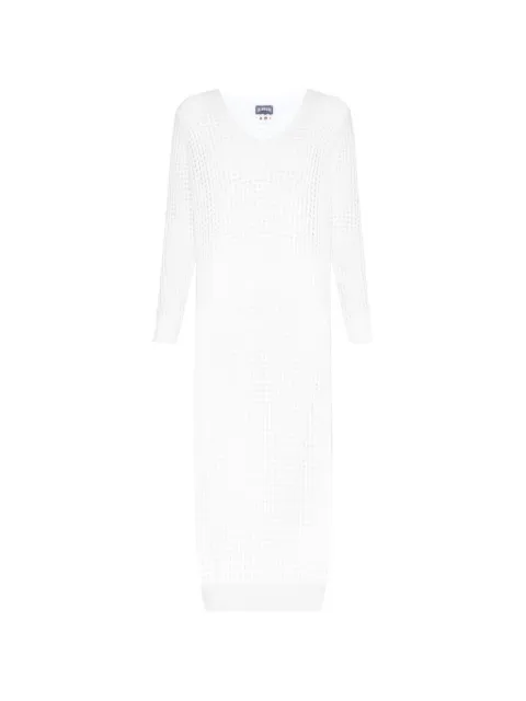 Vilebrequin crochet-knit long-sleeved dress