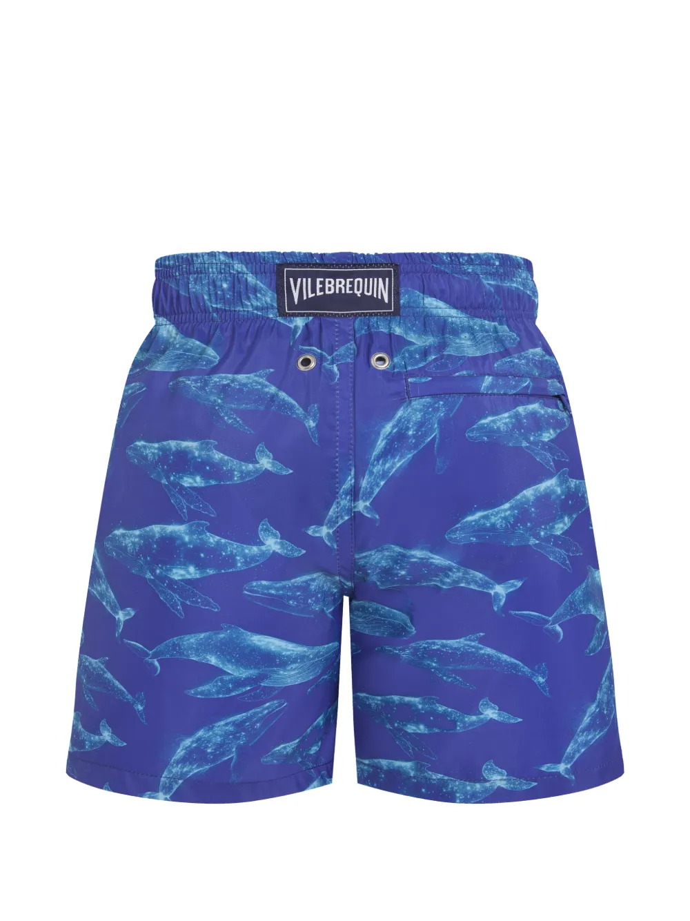 Vilebrequin Kids Sparkling Whales zwembroek Blauw