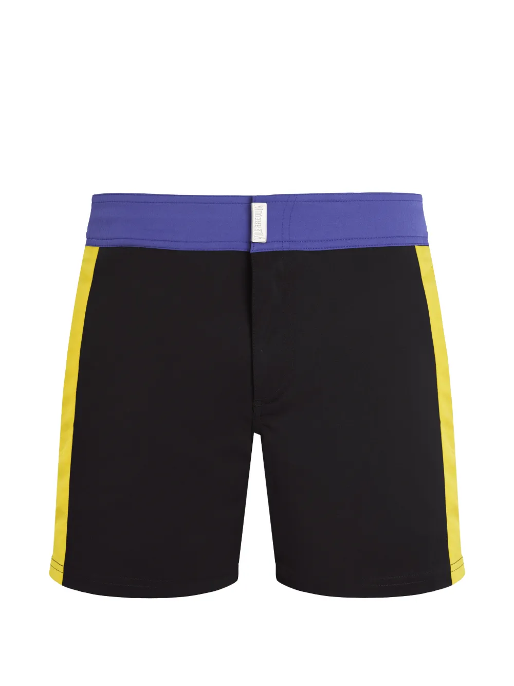 Vilebrequin colour block stretch swim shorts – Black