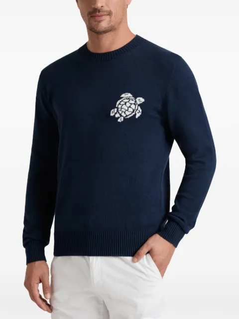 Vilebrequin turtle-jacquard crew-neck jumper
