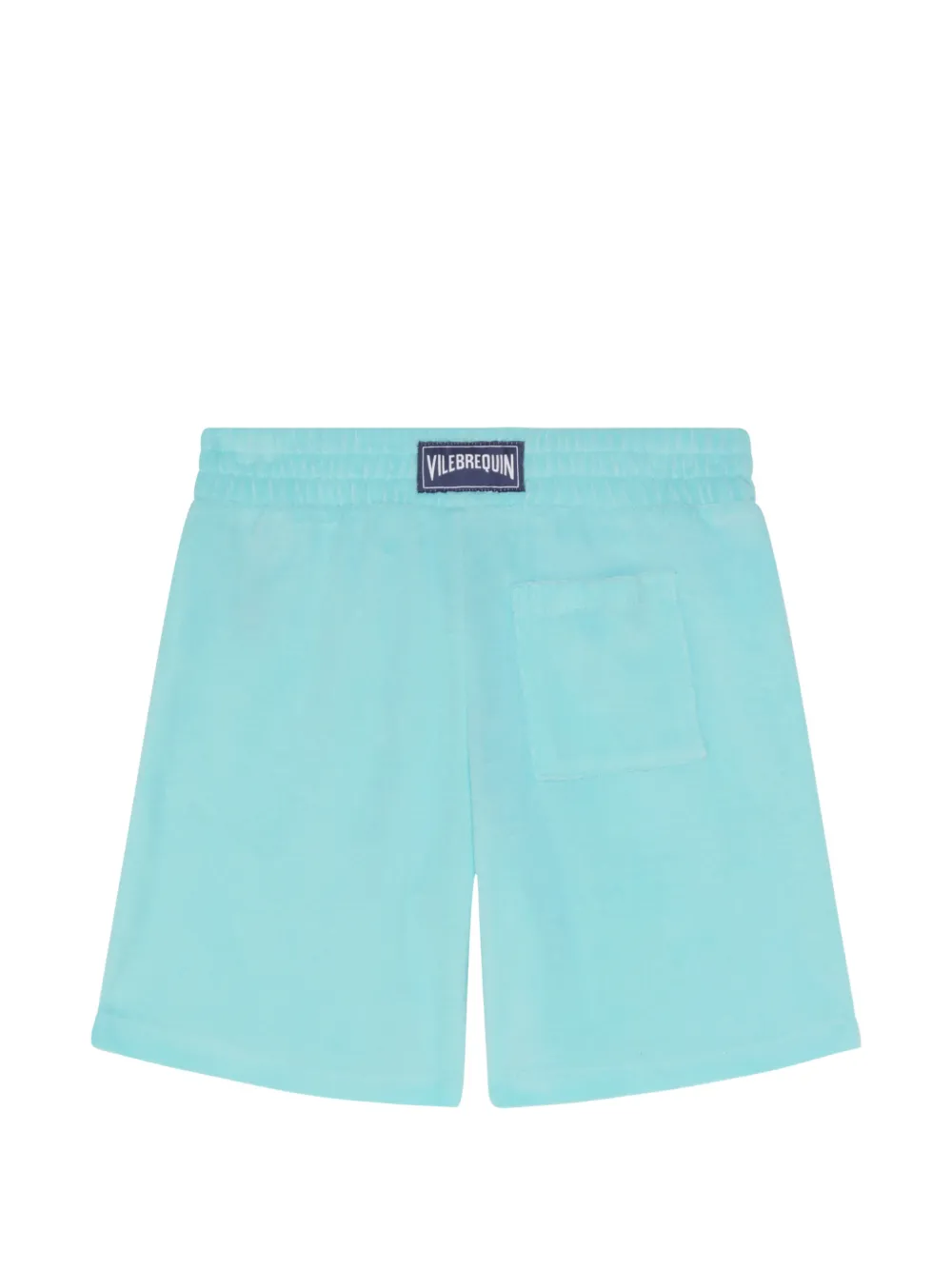 Vilebrequin Kids Badstof shorts met geborduurde schildpad Blauw