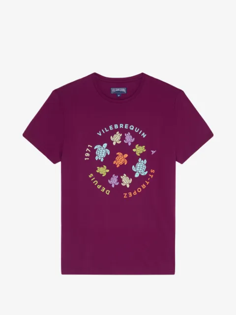 Vilebrequin playera con tortugas estampadas
