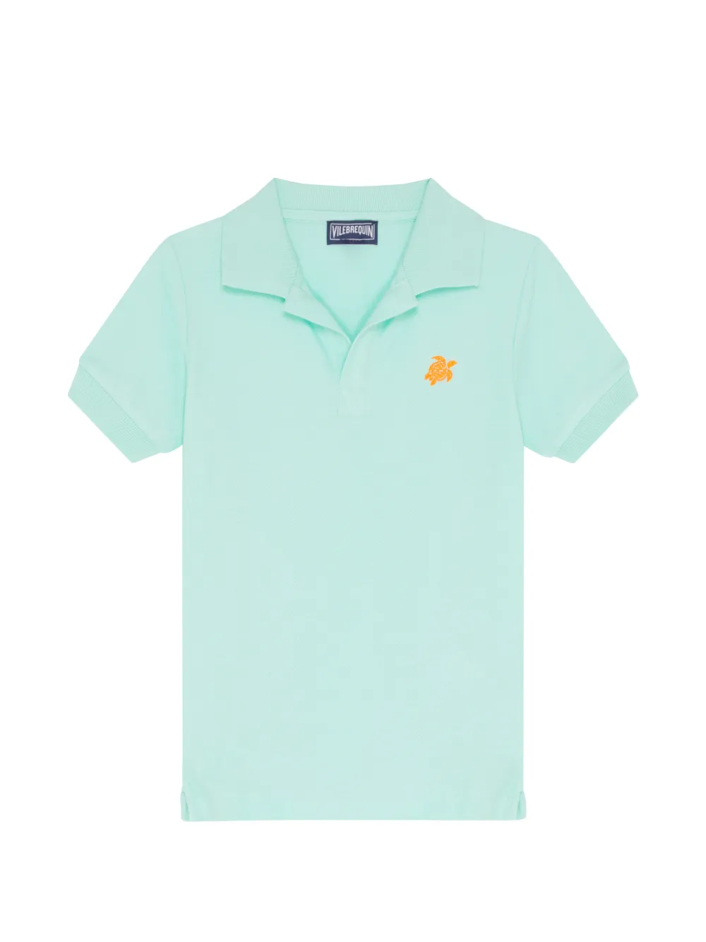 Vilebrequin Kids turtle-embroidered polo shirt - Verde