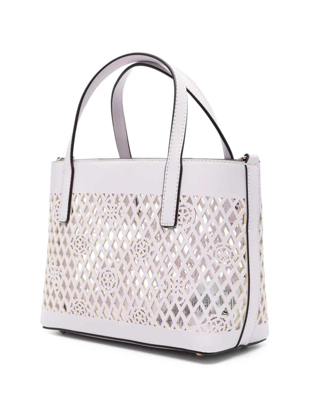 GUESS USA Letty Mini shopper met uitgesneden handvat Paars