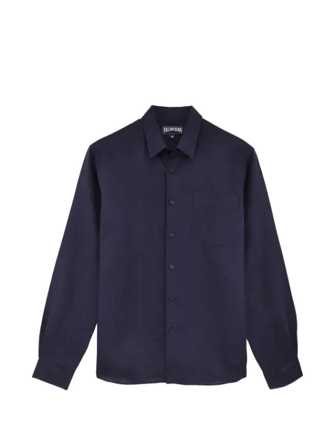 Vilebrequin chest-pocket linen shirt