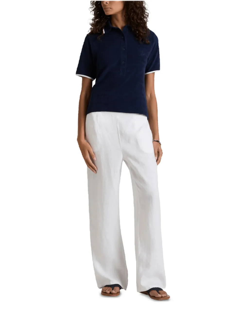  Vilebrequin Pantaloni Elasticizzati - Bianco 