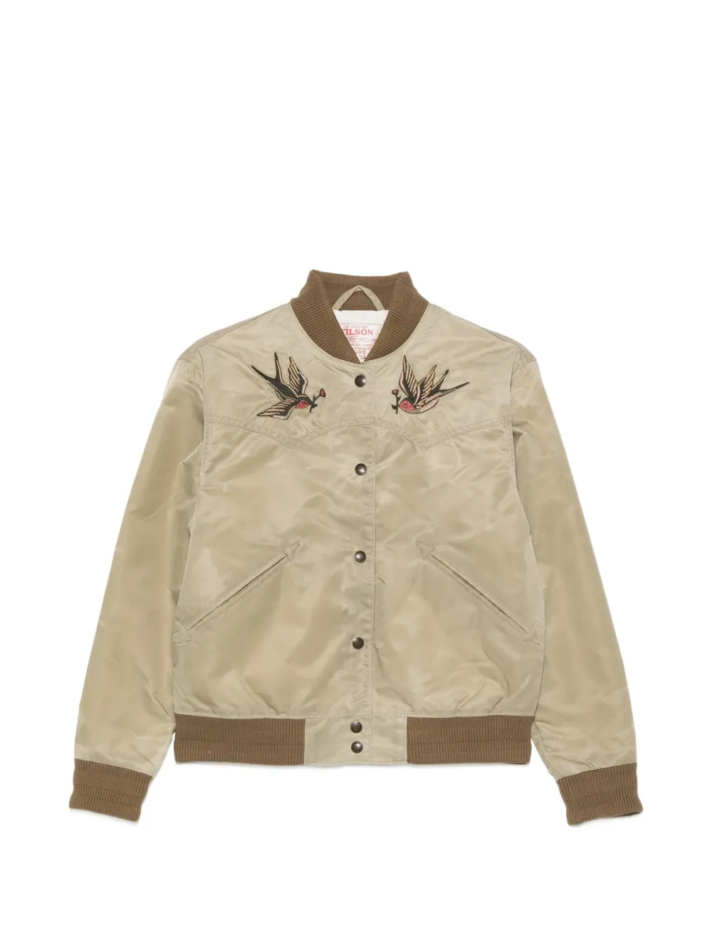 Filson embroidered bomber jacket - Verde