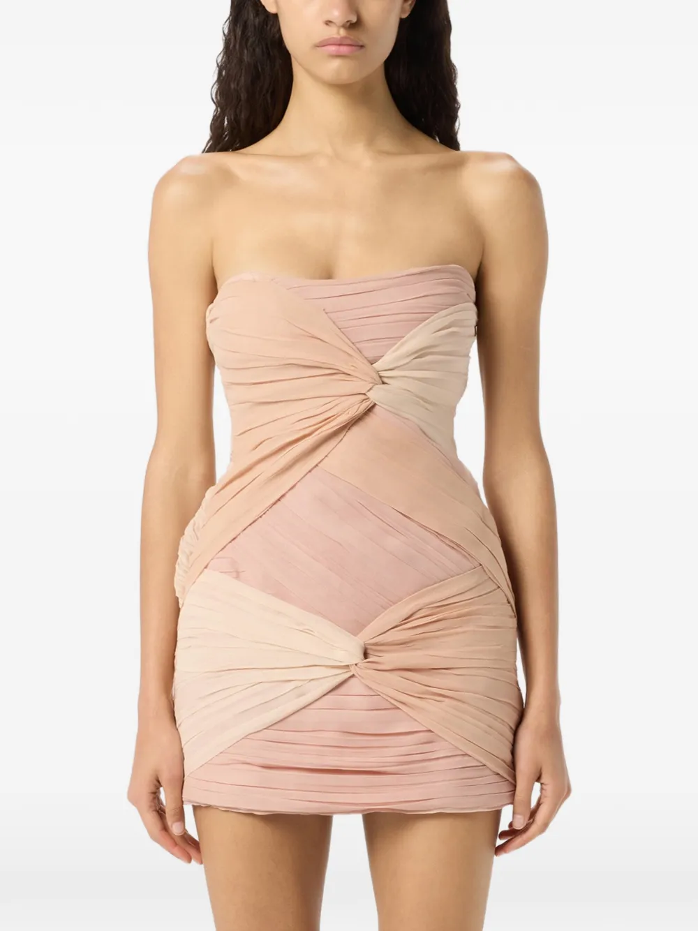 Blumarine Mini-jurk met geknoopt detail Roze