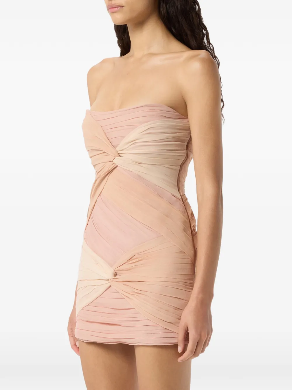 Blumarine Mini-jurk met geknoopt detail Roze
