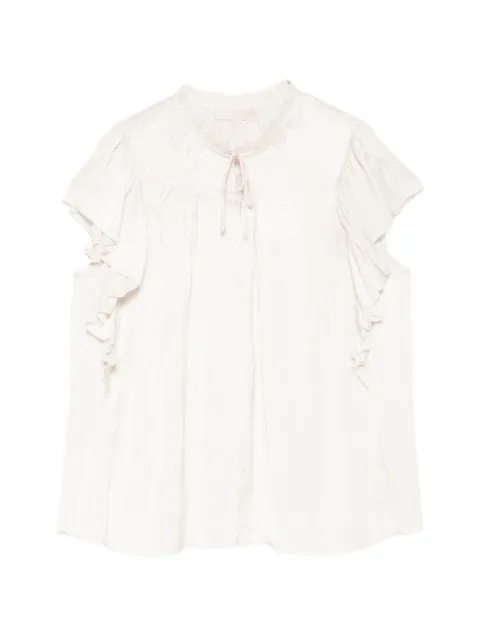 Ulla Johnson Agosta flutter-sleeve blouse 