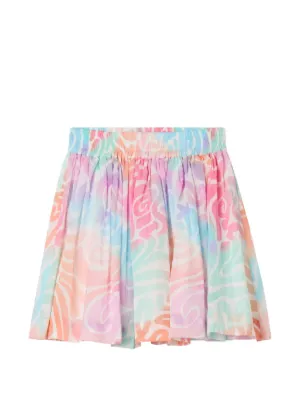 Bobo Choses カラーブロック プリーツスカート | ブルー | FARFETCH JP