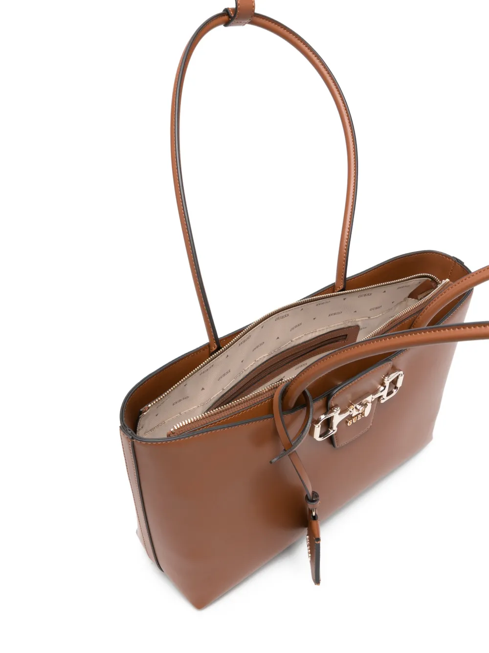 GUESS USA Shopper met metalen hardware Bruin