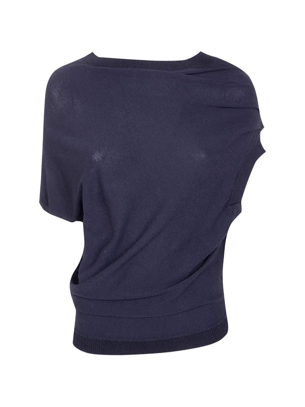 Liviana Conti draped sweater - Blu