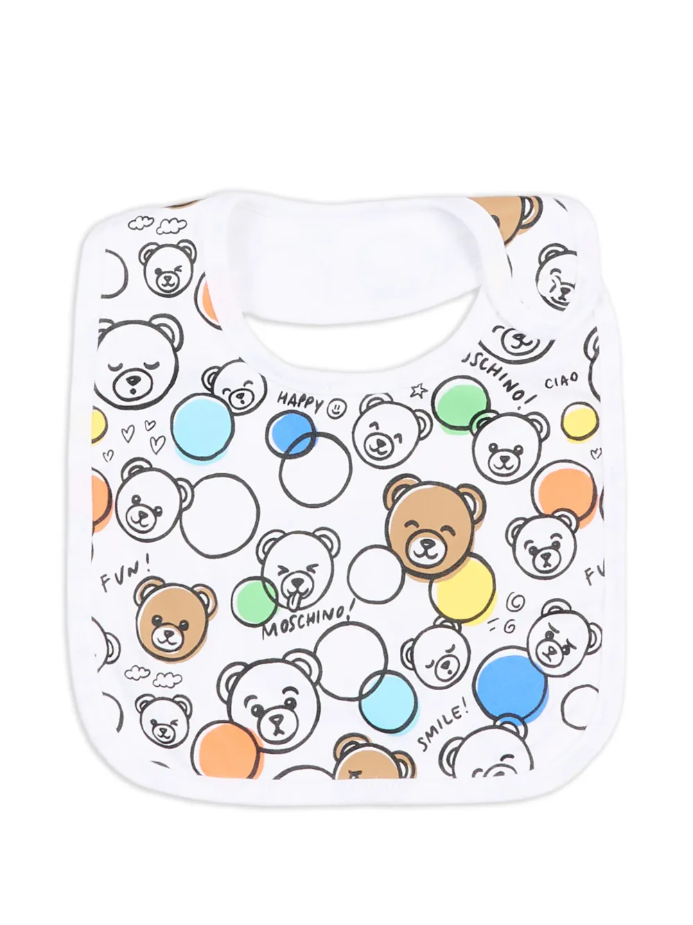  Moschino Kids Set De Babero Con Estampado Teddy Bear - Blanco 