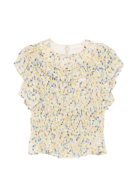 Ulla Johnson Athene ruffled floral-print blouse