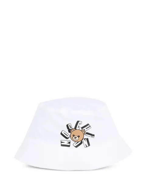 Moschino Kids teddy-print bucket hat