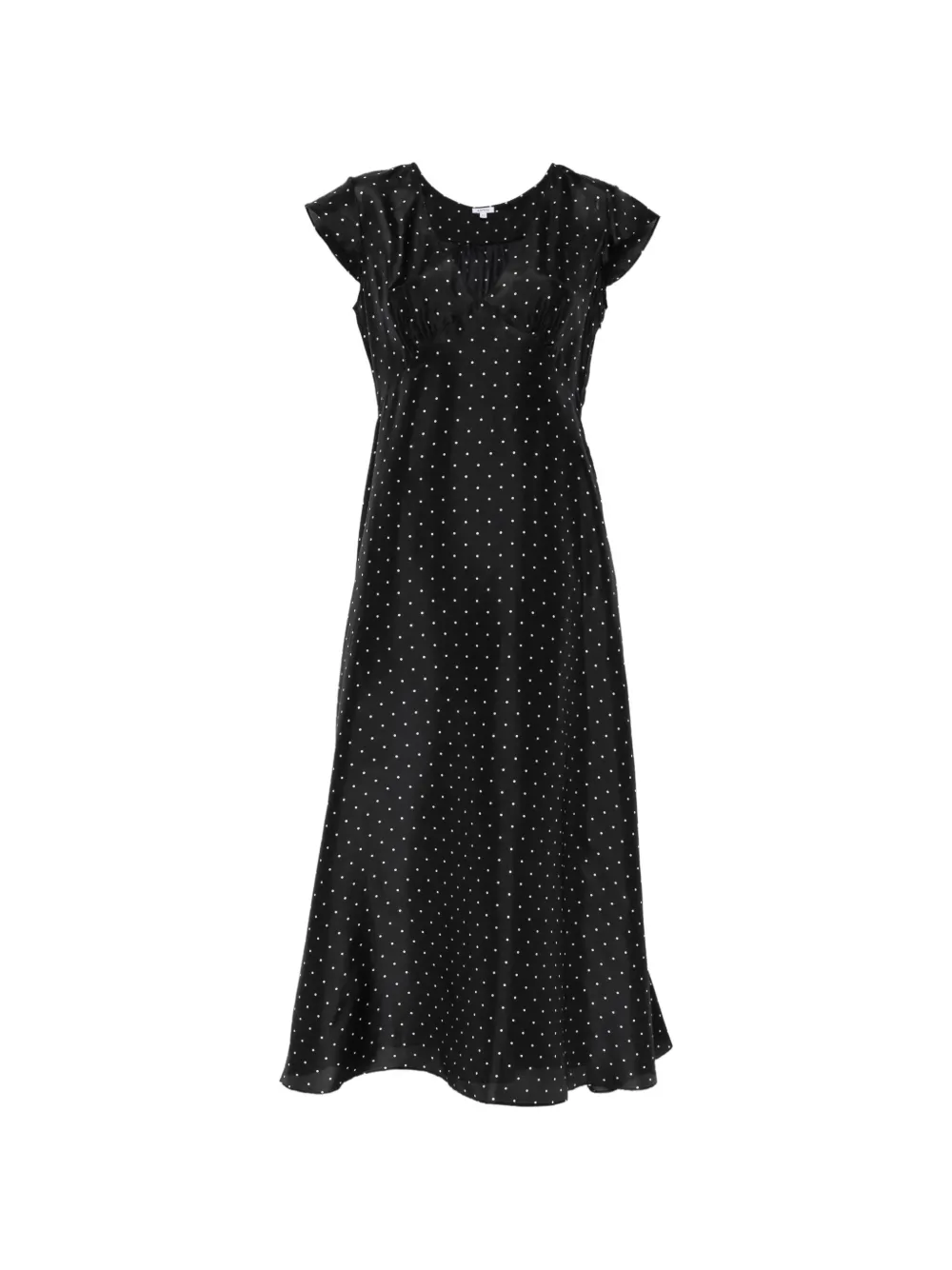 ASPESI polka-dot midi dress - Nero