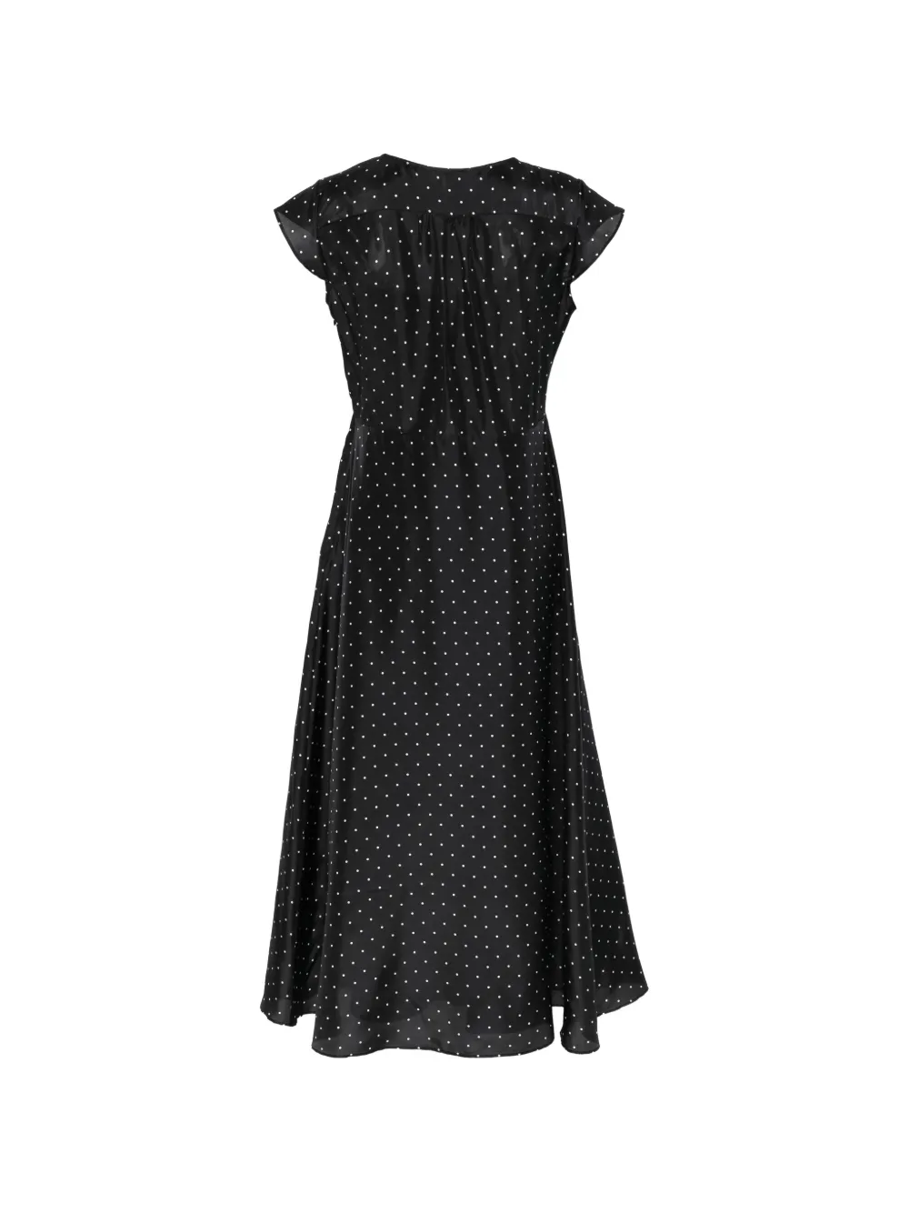  Aspesi Polka-dot Midi Dress - Black 