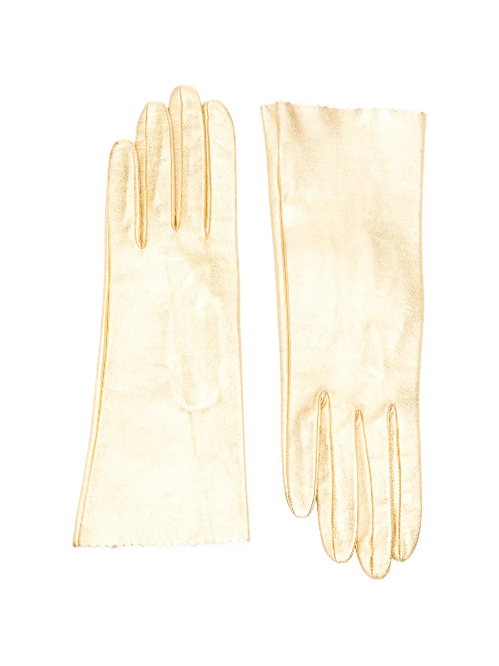 Manokhi scalloped gloves - Oro