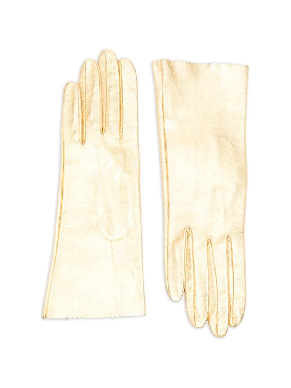 Manokhi scalloped gloves - Oro