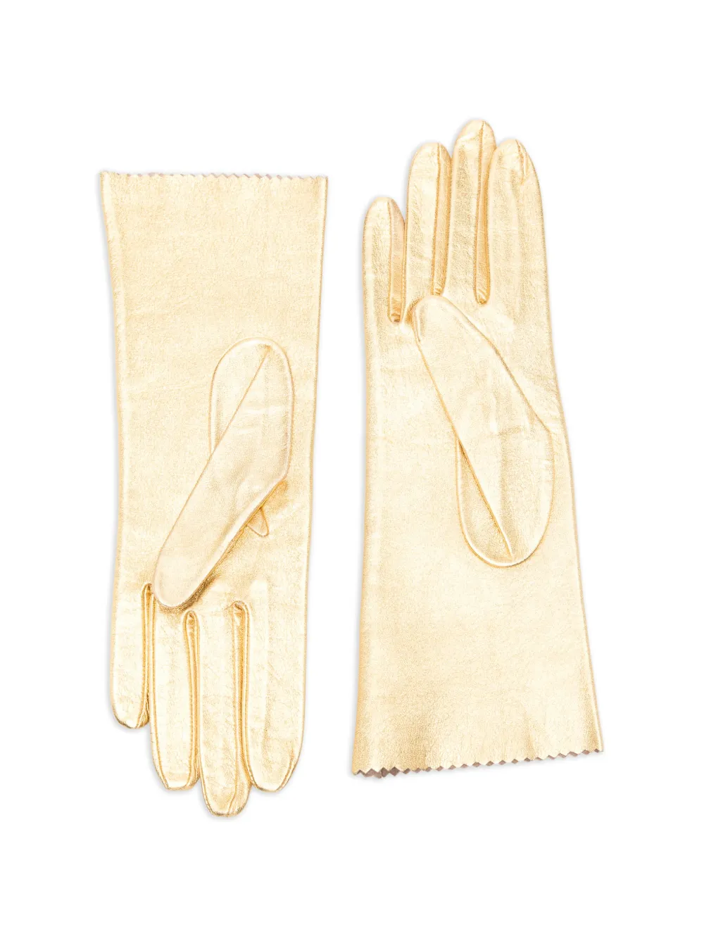  Manokhi Scalloped Gloves - Gold 