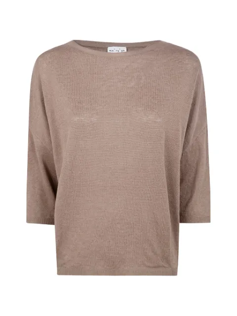 Ma'ry'ya boat-neck sweater