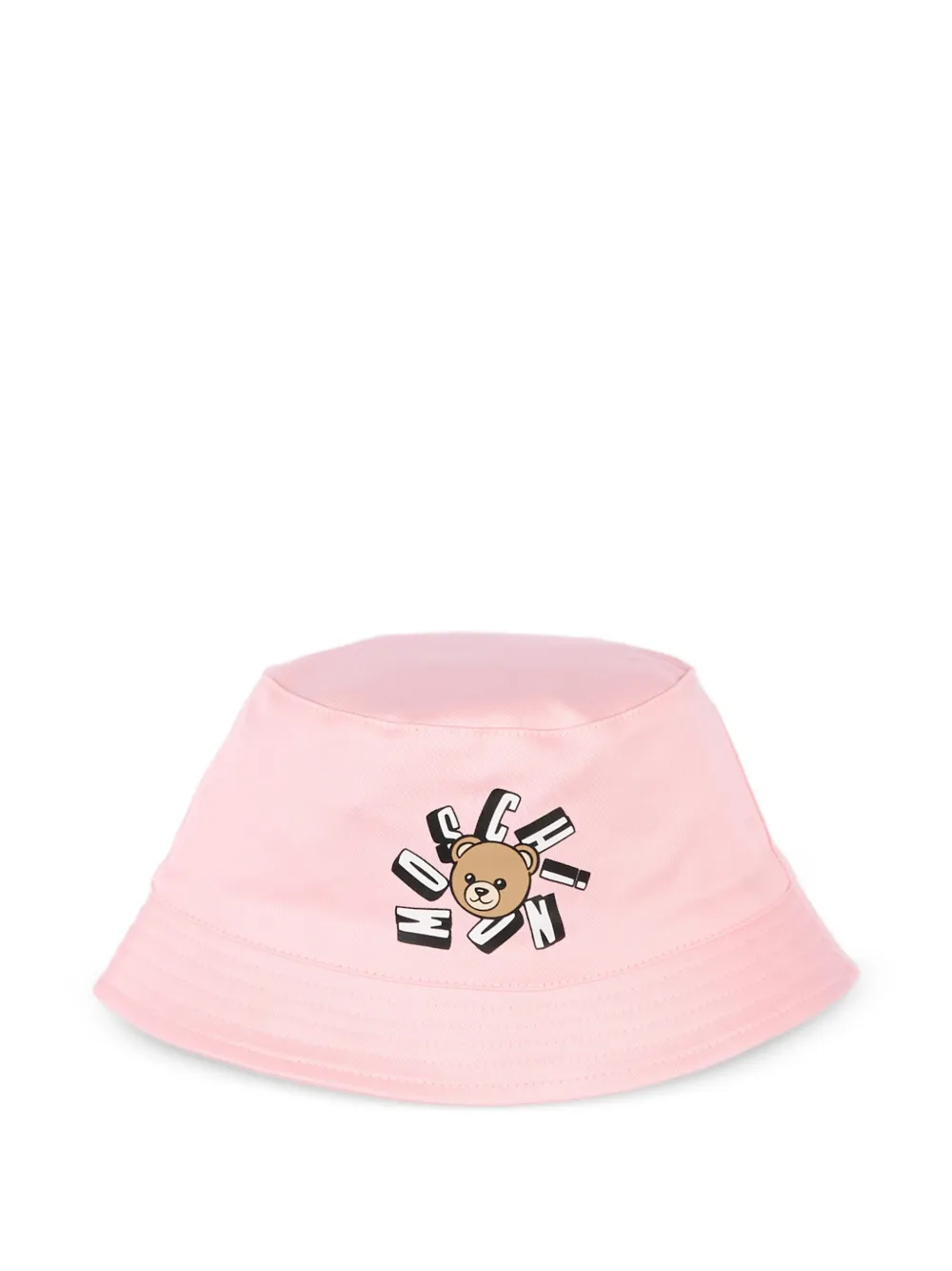 Moschino Kids teddy-print bucket hat - Rosa