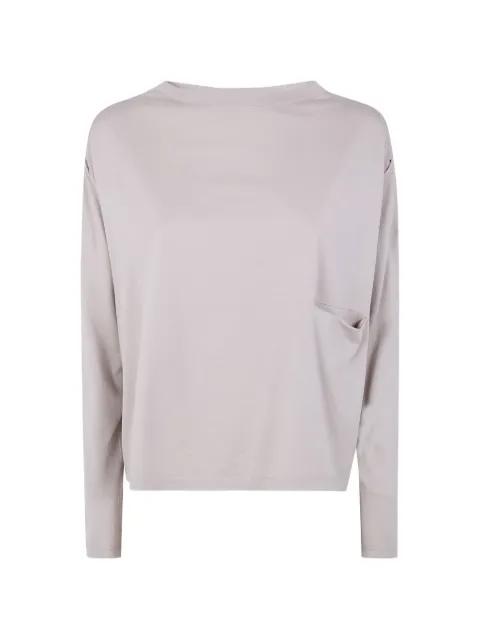 Ma'ry'ya draped-pocket T-shirt