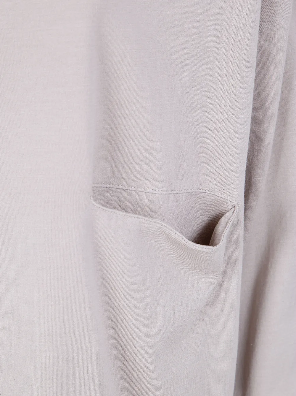  Ma'ry'ya Draped-pocket T-shirt - Neutrals 