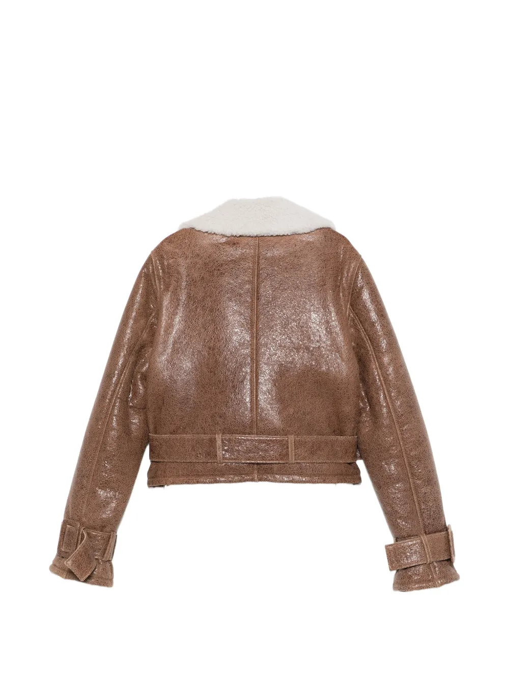  Manokhi Jessie Belt Jacket - Brown 