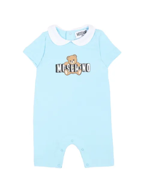 Moschino Kids barboteuse à imprimé ourson