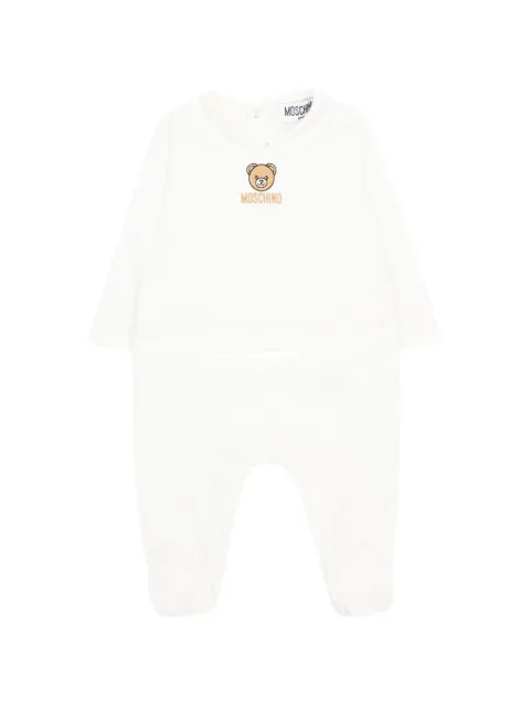 Moschino Kids embroidered-teddy pajamas