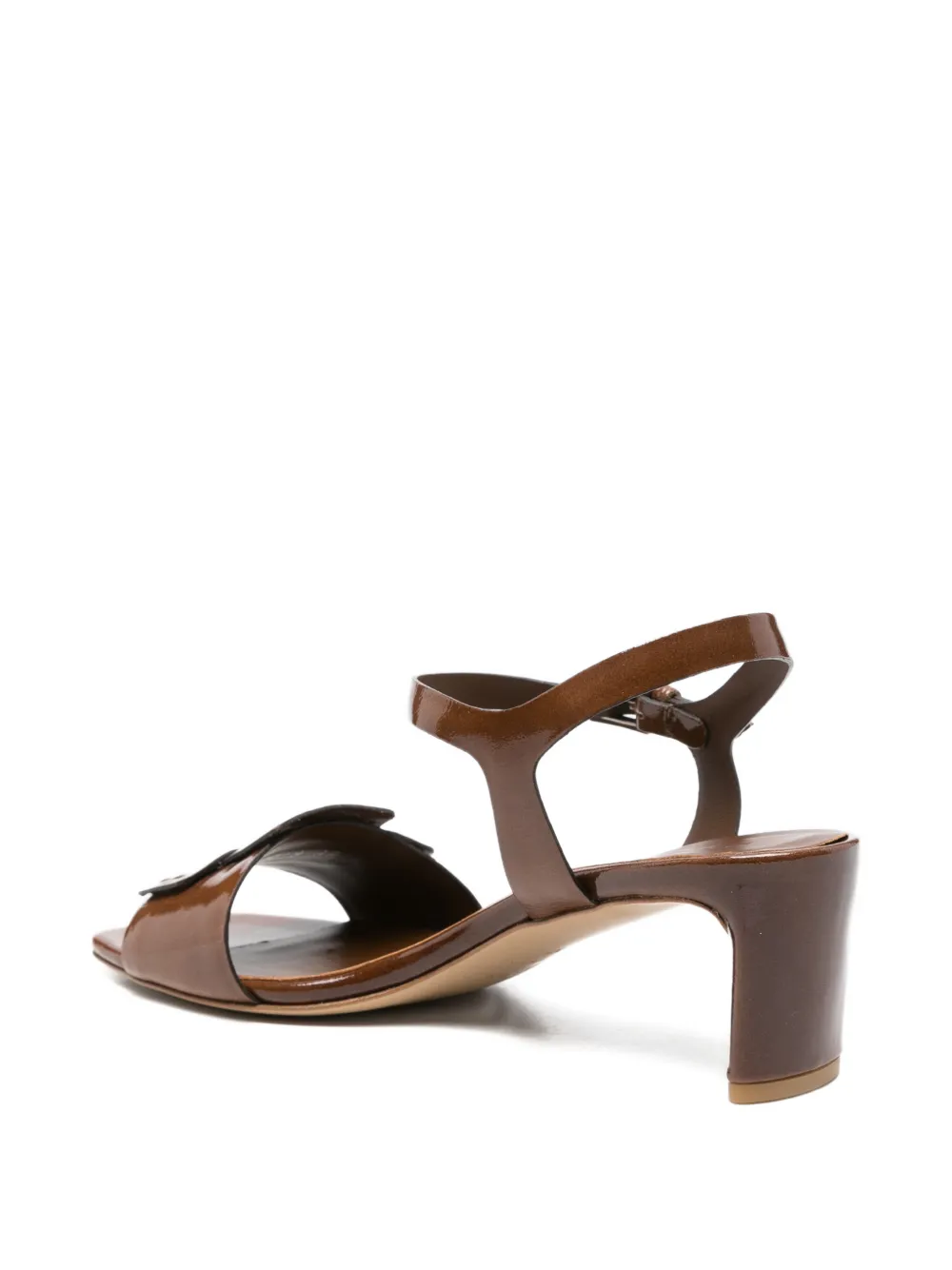 Del Carlo Moor ankle-strap leather pumps Bruin