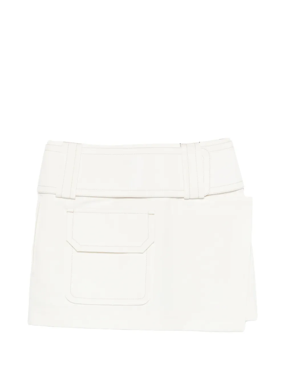 AMI Paris pocket mini straight skirt - Toni neutri