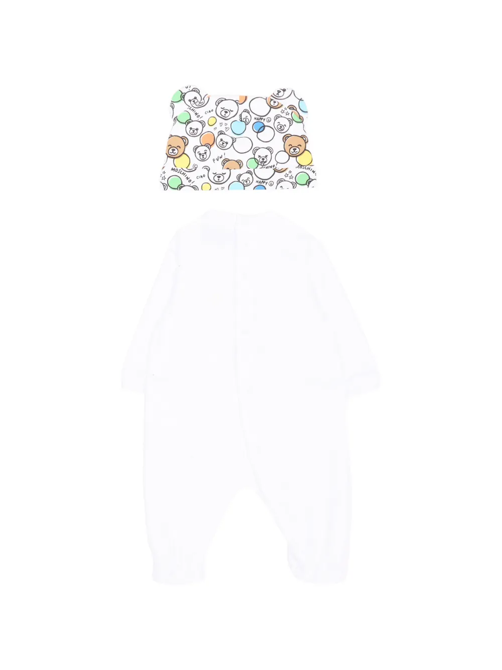 Teddy-Print Babygrow Set