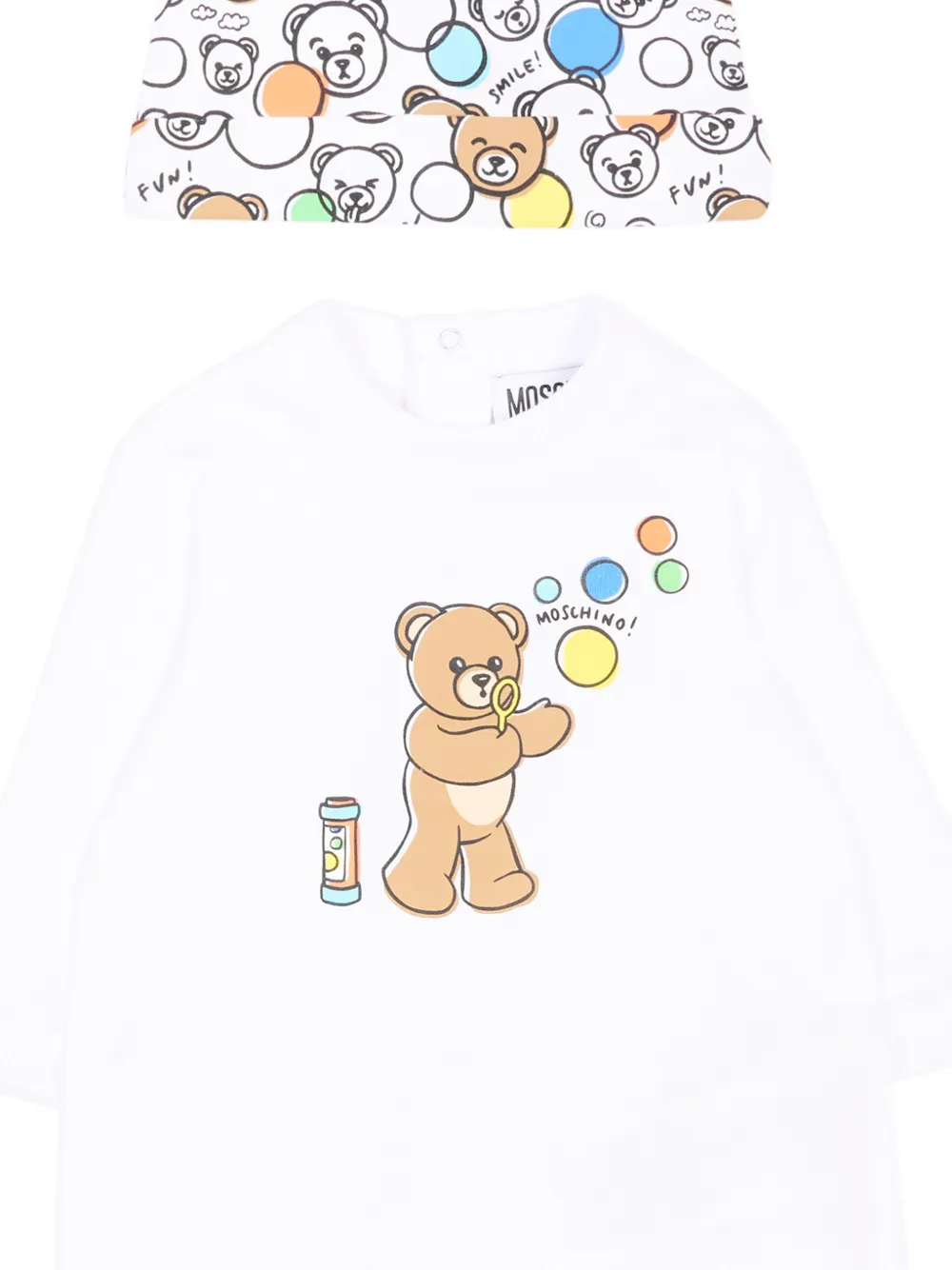 Teddy-Print Babygrow Set