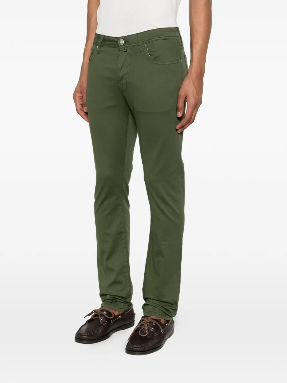  Jacob Cohën Five-pockets Trousers - Green 