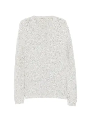 MM6 Maison Margiela レイヤード クロシェニット セーター | ホワイト