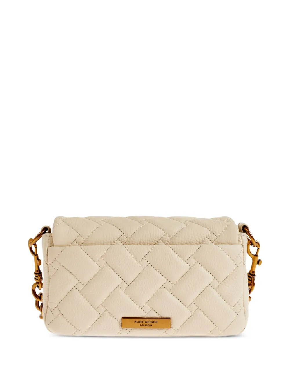  Kurt Geiger London Pimlico Quilted Chain Tote Bag - Neutrals 