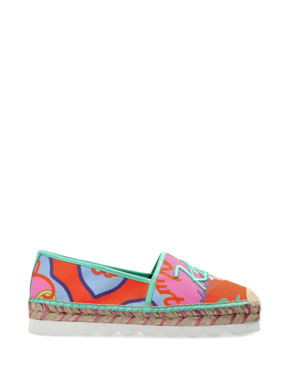 Kurt Geiger London Kurt Cleated espadrilles met print Oranje