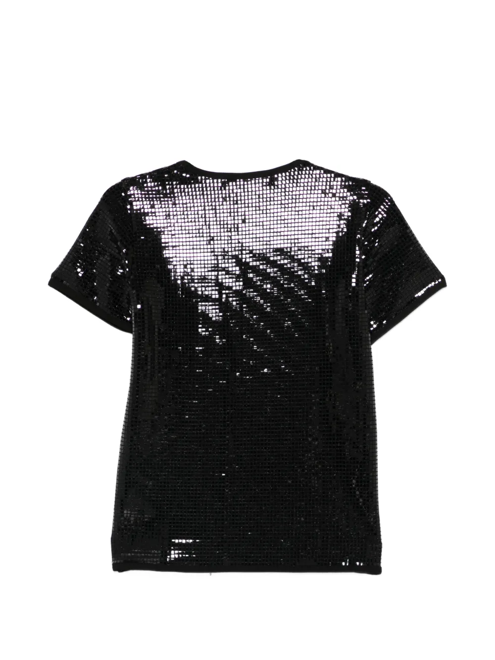Junya Watanabe T-shirt verfraaid met pailletten Zwart