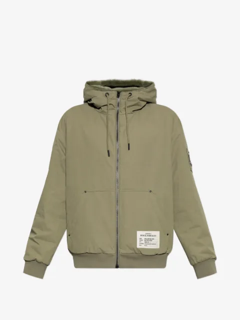 Moose Knuckles Roland Reversible Bunny hooded logo-patch jacket
