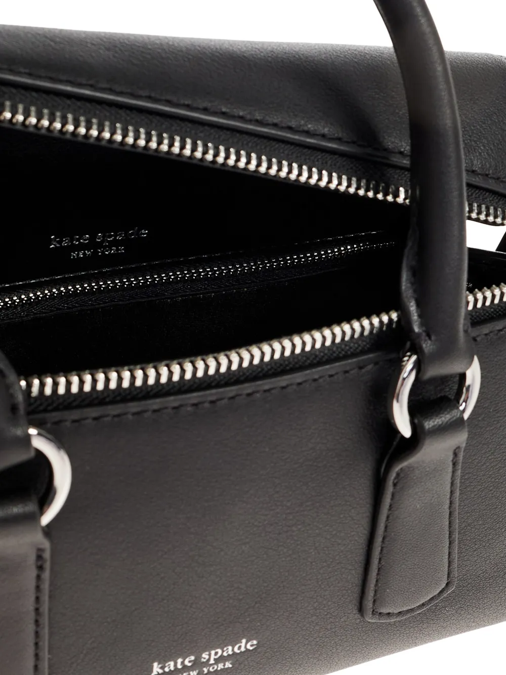 Kate Spade Bond leren shopper met ritssluiting Zwart