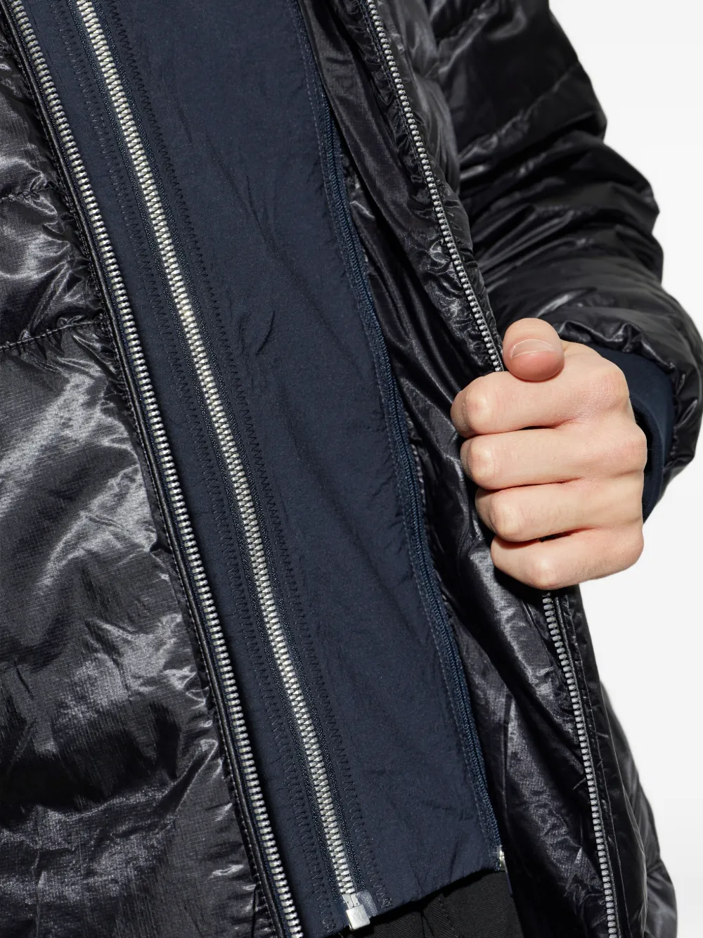 Moose Knuckles Cloud Walker Air gewatteerd jack met rits Blauw