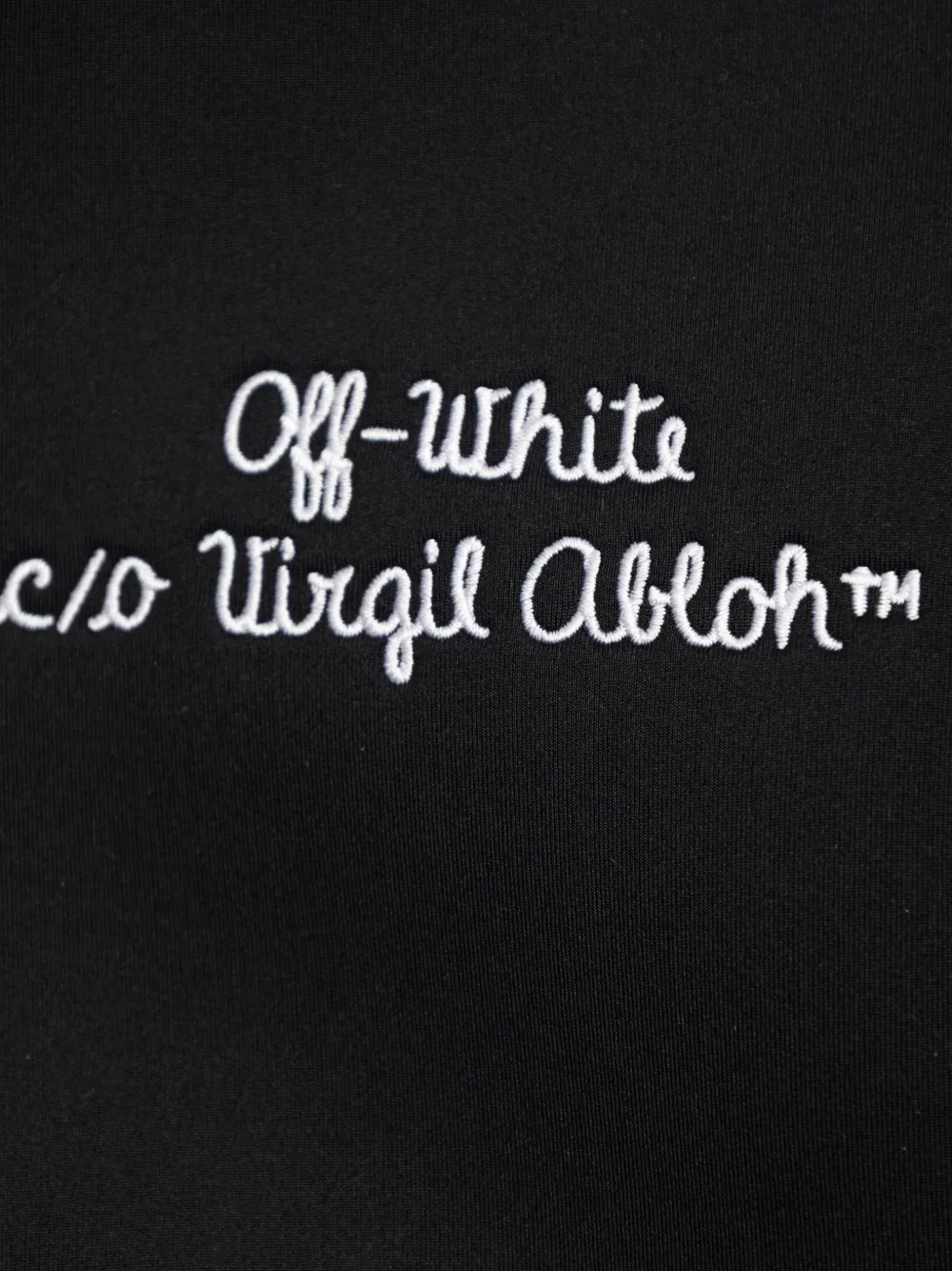 Off-White Kids x Virgil Abloh bomberjack met gestreept detail Blauw