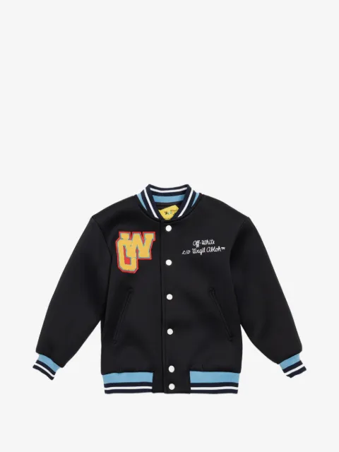Off-White Kids x Virgil Abloh striped-detail bomber jacket
