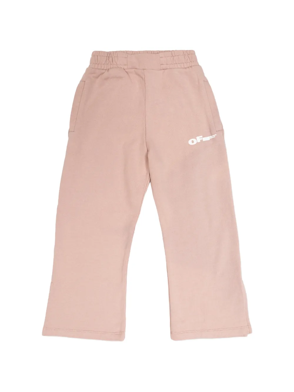 Off-White Kids slit-detail trousers - Rosa