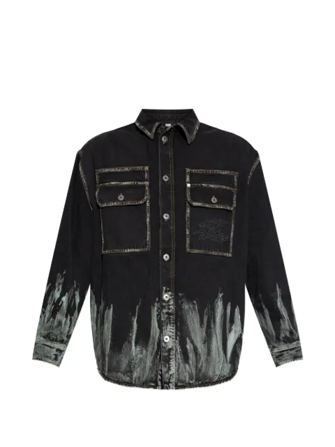 Off-White patch-pocket shirt jacket