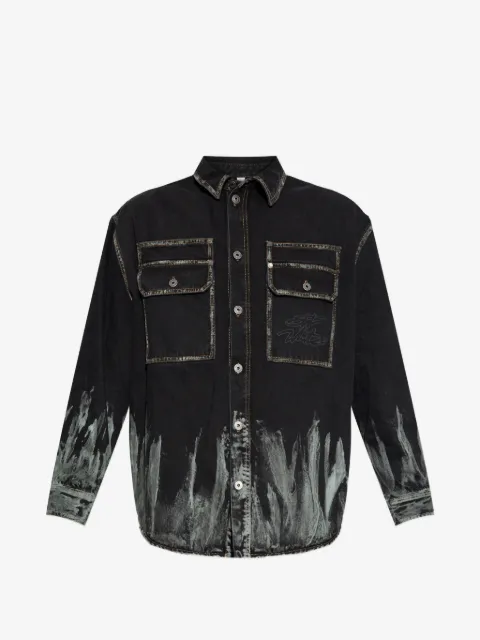 Off-White sobrecamisa con bolsillos de parche